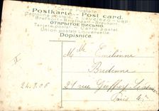 CPA Fantaisie Main Fleurs 