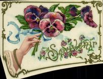 CPA Fantaisie Main Fleurs 