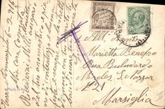 CPA Fantaisie Main Fleurs 