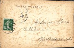 CPA Fantaisie Main Fleurs 