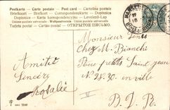 CPA Fantaisie Main Fleurs 