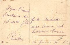 CPA Fantaisie Main Fleurs 