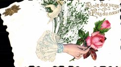 CPA Fantaisie Main Fleurs 