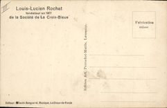 Vintage Postcard Louis Lucien Rochat founder of Socite of the Blue Cross