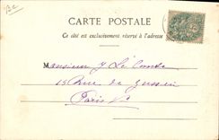 Postal Caballo Hípica Equitación a través de la campaña Normanda el Chalán