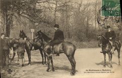 Vintage Postcard Cheval Equestrian sports Horsemanship Of Robinson has Malabry One return in wood