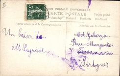 CPA Fantaisie Fleurs Annee 1909 Enfant 