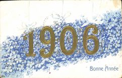 CPA Fantaisie Fleurs Annee 1906 