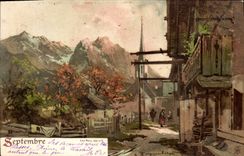 CPA Fantaisie Mois Septembre 