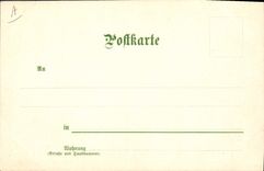 Vintage Postcard Fantaisie Month Juni June Is tickled pink