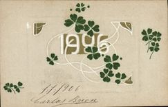 CPA Fantaisie Fleurs Annee 1906 