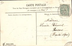 CPA Fantaisie Fleurs Annee 1906 Trefles 