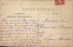 Vintage Postcard Fantasy Flowers Year 1908 Child