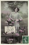 Vintage Postcard Fantasy Year 1910 Woman