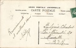 CPA Fantaisie Fleurs Annee 1909 Femme 