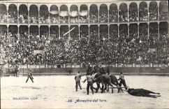 CPA Corrida Course de taureaux Arrastre del toro 