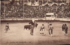 CPA Corrida Course de taureaux 