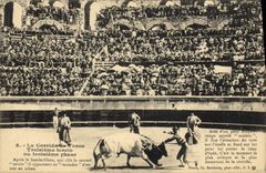 Postal Corrida Corrida de toros Tercera fase