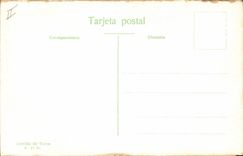 Postal Corrida Corrida de toros Cogida del cabalio