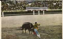 CPA Corrida Course de taureaux Entrando a matar 