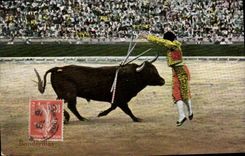 CPA Corrida Course de taureaux Banderillas 