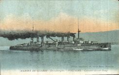 CPA Bateau de Guerre Voltaire Cuirasse de 1er rang 