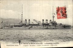 Vintage Postcard Warship the dreadnought Vergniaud