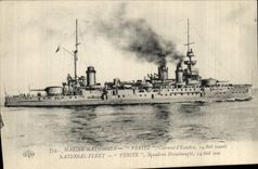 CPA Bateau de Guerre Verite Cuirasse d'escadre 