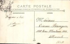 Vintage Postcard Warship the Voltaire Armours squadron of the Thomson project