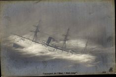 CPA Bateau de Guerre Transport de l'Etat Vinh Long 