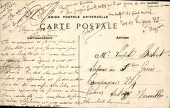 CPA Bateau de Guerre St Nazaire Le Victor Hugo Croiseur de 1er rang 