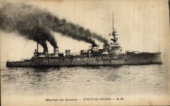 CPA Bateau de Guerre Victor Hugo 