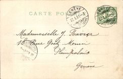 CPA Fantaisie Fleurs Femme 