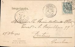 CPA Fantaisie Fleurs Enfant Trefles 