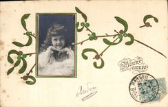 CPA Fantaisie Fleurs Enfant 