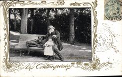 CPA Francisque Sarcey Enfant Chien 