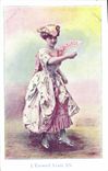 Vintage Postcard Fantasy Range Woman the range Louis XV