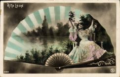 Vintage Postcard Fantasy Range Woman Rita Leon