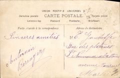 Vintage Postcard Fantasy Range Woman Caster hammer