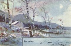 CPA Fantaisie Mois Decembre 