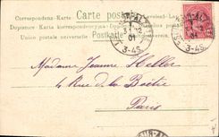 Vintage Postcard Fantasy Flowers Year 1902