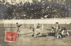 CARTE PHOTO Arles Despedida de Bombita Corrida Course de taureaux 