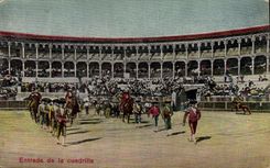 CPA Corrida Course de taureaux Entrada de la cuadrilla