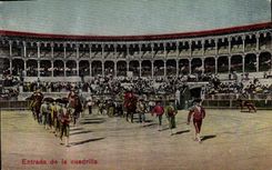 CPA Corrida Course de taureaux Entrada de la cuadrilla