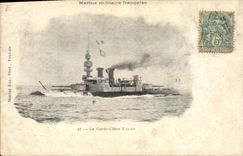 CPA Bateau de Guerre Le Garde Cotes Valmy