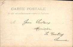 Vintage Postcard Warship the Guard Valmy Dimensions