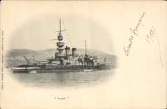 CPA Bateau de Guerre Valmy
