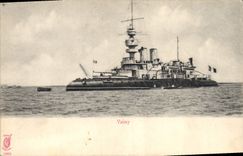 CPA Bateau de Guerre Valmy