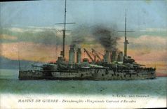 CPA Bateau de Guerre Dreadnoughts Vergniaud Cuirasse d'escadre