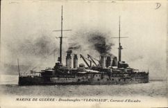 CPA Bateau de Guerre Dreadnoughts Vergniaud Cuirasse d'escadre
